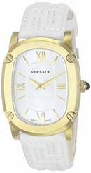 Versace Watches : VNB040014 Quartz Analog White Leather Women Watch