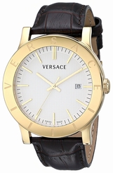 Versace Watches : VQB030000 White Dial Stainless Steel Band Men Watch