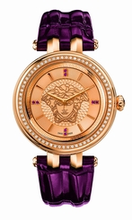 Versace Watches : VQE060015 Quartz Analog Leather Women Watch