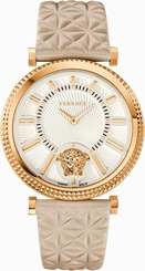 Versace Watches : VQG03-0015 Quartz Analog Beige Leather Women Watch