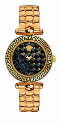 Versace Watches : VQM050015 Black Dial Stainless Steel Band Women Watch