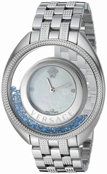 Versace Watches : VQO050015 Mother Of Pearl Dial Stainless Steel Band Women Watch