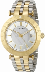 Versace Watches : VQP080015 White Dial Stainless Steel Band Men Watch
