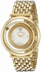 Versace Watches : VQV080015 White Dial Stainless Steel Band Women Watch