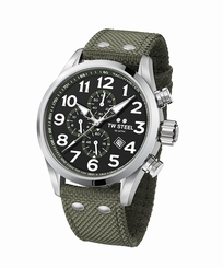 TW Steel Watches : VS24 Black Dial Textile Men Watch