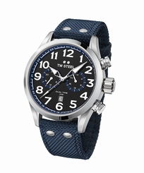 TW Steel Watches : VS37 Black Dial Dual Time Men Watch