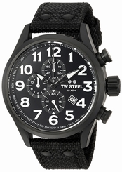TW Steel Watches : VS44 Black Dial Textile Men Watch