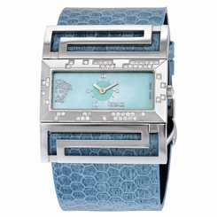 Versace Watches : VSQ91ND115-S115 Blue Mother Of Pearl Quartz Women Watch