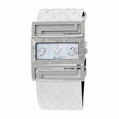 Versace Watches : VSQ91S001-S001P Mother Of Pearl Dial Fixed Stainless Steels Set With Diamonds Band Men Watch