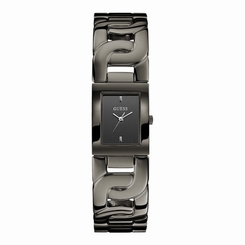 Guess Watches : W0003L3 Quartz Black Dial Stainless Steel Case With Black Stainless Steel Bracelet Women Watch