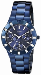 Guess Watches : W0027L3 Quartz Multifunction Dial Stainless Steel Women Watch