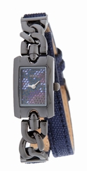 Guess Watches : W0053L3 Quartz Blue Dial Stainless Steel Case With Blue Leather Strap Women Watch