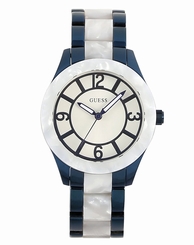 Guess Watches : W0074L3 White Dial Stainless Steel Women Watch