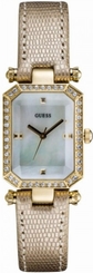 Guess Watches : W0108L2 Quartz Analog Beige Leather Strap Women Watch