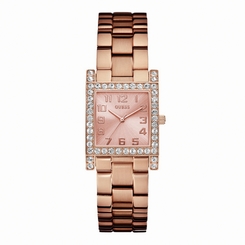 Guess Watches : W0128L3 Quartz Rose Gold Dial, Rose Gold Stainless Steel Case And Bracelet Women Watch
