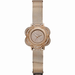 Guess Watches : W0139L3 Quartz Rose Gold Stainless Steel Dial And Bracelet Women Watch