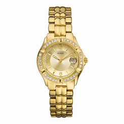 Guess Watches : W0148L2 Quartz Gold Tone Stainless Steel Case And Bracelet Women Watch