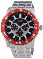 Guess Watches : W0179G1 Quartz Multifunction Dial Stainless Steel Men Watch