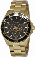 Guess Watches : W0231L3 Quartz Analog Day Date Gold Tone Stainless Steel Women Watch