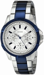 Guess Watches : W0235L6 Quartz Multifunction Dial Two Tone Stainless Steel Women Watch