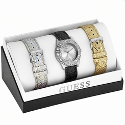 Guess Watches : W0296L1 Quartz Analog Interchangeable Strap Box Set Women Watch