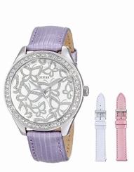 Guess Watches : W0308L1 Quartz Analog Interchangeable Strap Box Set Women Watch