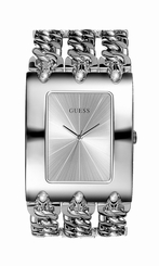 Guess Watches : W0314L1 Silver Dial Stainless_steel Men Watch