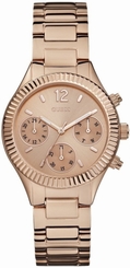 Guess Watches : W0323L3 Quartz Analog Day Date Rose Gold Tone Stainless Steel Women Watch