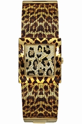 Guess Watches : W0332L1 Gold Dial Stainless steel Band Women Watch