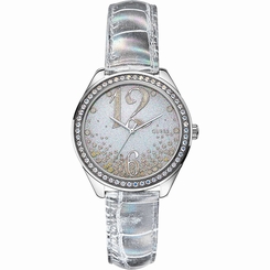 Guess Watches : W0338L2 Silver Dial Synthetic Women Watch