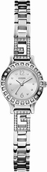 Guess Watches : W0411L1 Silver Dial Stainless Steel Band Women Watch