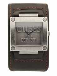 Guess Watches : W0418G1 Grey Dial Cuir Women Watch