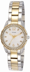 Guess Watches : W0445L4 White Dial Stainless Steel Band Men Watch