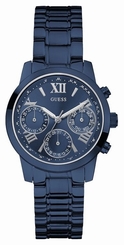 Guess Watches : W0448L5 Quartz Multifunction Dial Blue Stainless Steel Women Watch