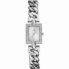 Guess Watches : W0540L1 Silver Dial Stainless Steel Band Women Watch