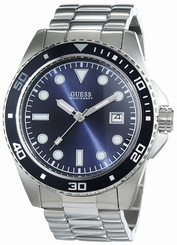 Guess Watches : W0610G1 Blue Dial Stainless_steel Men Watch