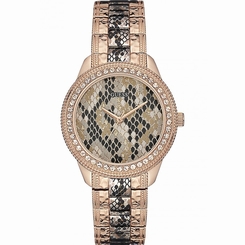 Guess Watches : W0624L2 Grey Dial Stone Set Women Watch