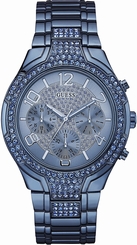 Guess Watches : W0628L6 Blue Dial Stainless Steel Women Watch