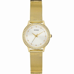 Guess Watches : W0647L7 Silver Dial Stainless Steel Women Watch