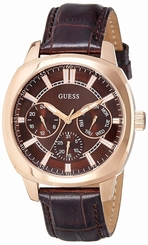 Guess Watches : W0660G1 Brown Dial Day & Date 24 Hour Men Watch