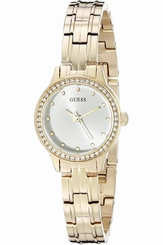 Guess Watches : W0693L2 Silver Dial Stainless Steel Band Women Watch