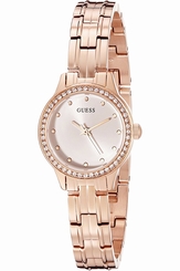 Guess Watches : W0693L3 Silver Dial Stainless Steel Band Women Watch