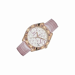 Guess Watches : W0696L2 Multicolour Dial Leather Women Watch