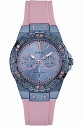 Guess Watches : W0775L5 Quartz Multifunction Dial Pink Silicone Women Watch