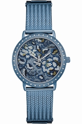 Guess Watches : W0822L3 Blue & Grey & White Dial Stainless Steel Band Men Watch