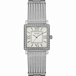 Guess Watches : W0826L1 Silver Dial Stainless Steel Women Watch