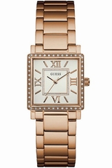 Guess Watches : W0827L3 Silver Dial Stainless Steel Band Women Watch