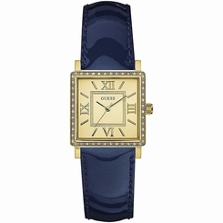 Guess Watches : W0829L5 Quartz Analog Blue Leather Women Watch