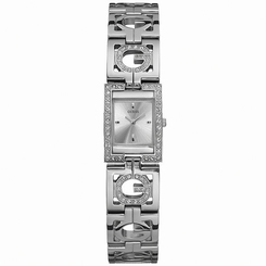 Guess Watches : W10225L1 Quartz Stainless Silver Dial Stainless Steel Case With Bracelet Women Watch