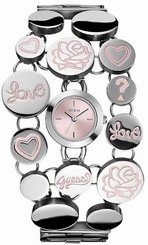 Guess Watches : W10588L1 Pink dial Barcelet Women Watch